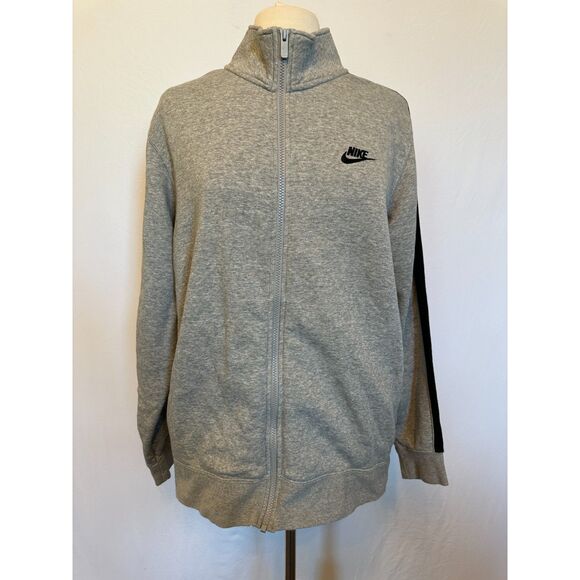 Nike Gray Zip Up Sweatshirt Size Large - Picture 1 of 5